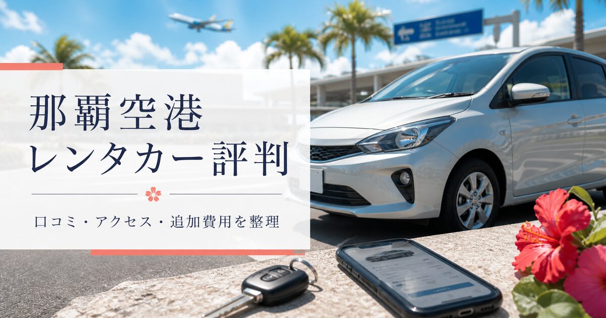 沖縄のニコニコレンタカー那覇空港周辺の評判＆口コミ｜空港アクセスと追加費用まで腑に落ちる！
