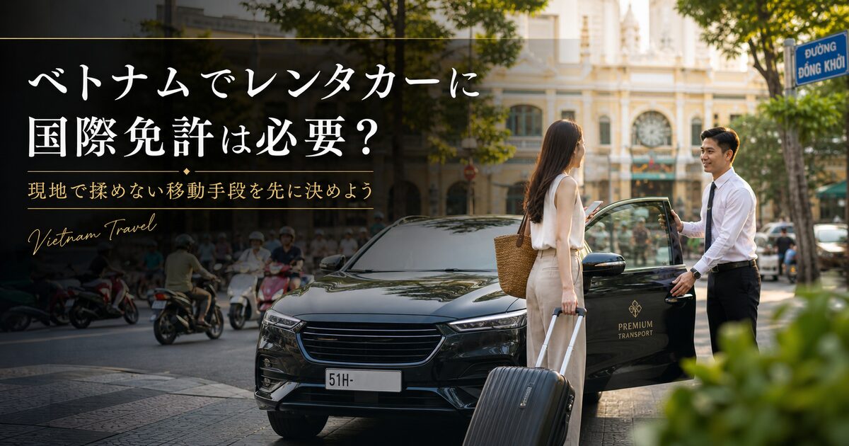 ベトナムでレンタカーに国際免許は必要？現地で揉めない移動手段を先に決めよう！